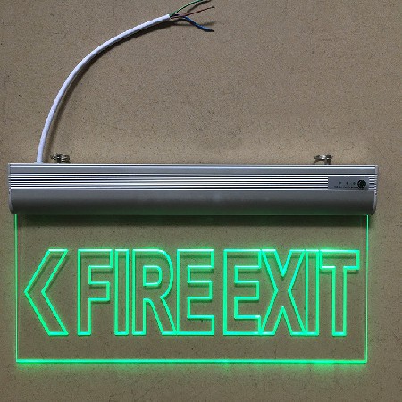 Fire emergency sign light