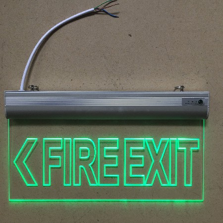 Fire emergency sign light