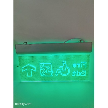 Fire emergency sign light