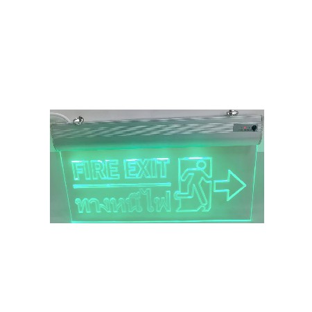 Fire emergency sign light