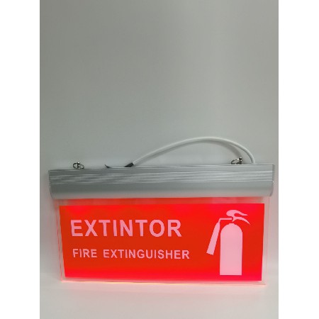 Fire emergency sign light