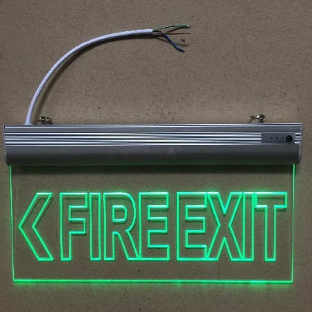 Fire emergency sign light