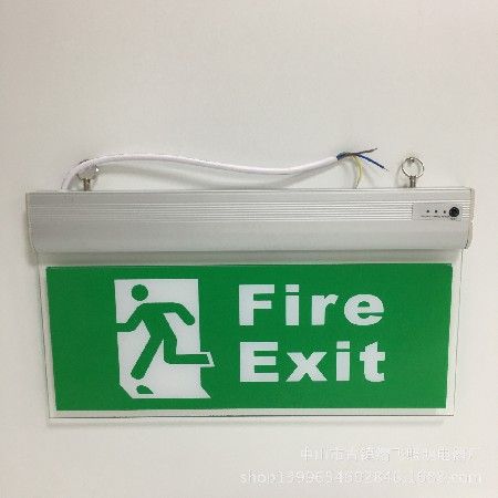 Fire emergency sign light